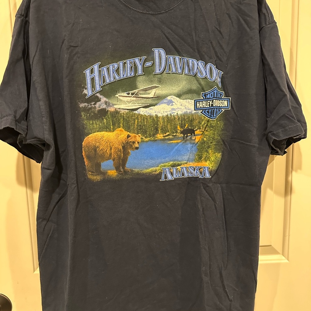 Harley Davidson Men’s 2XL Floatplane, Grizzly, Eagle Anchorage, AK - Like New
